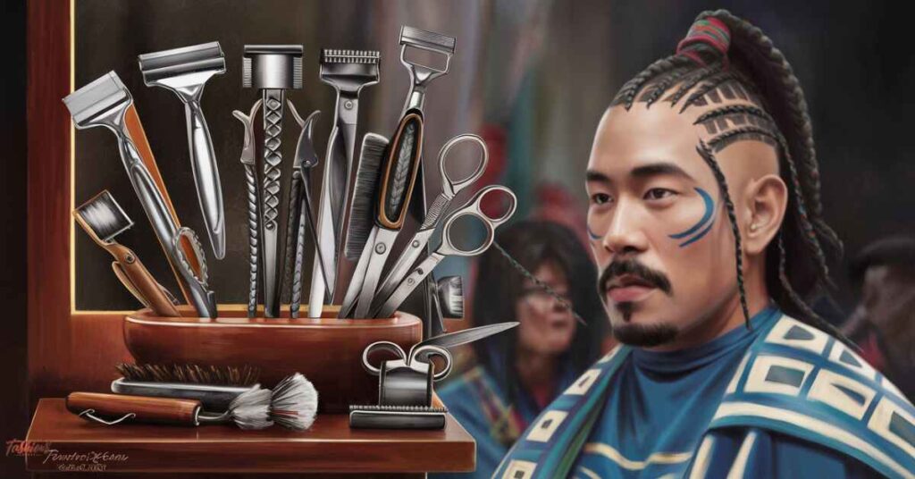 Barbering Tools Table