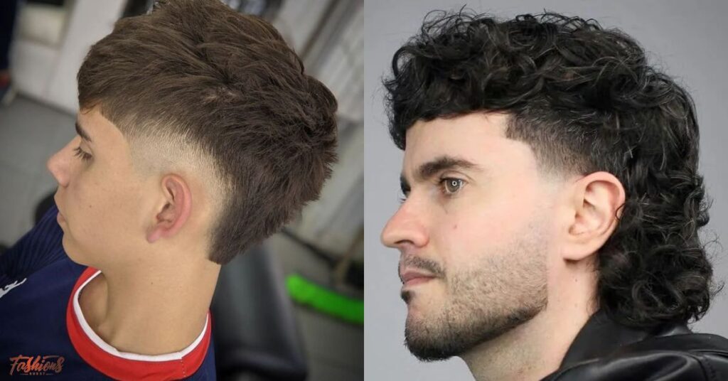 Burst Fade Mullet