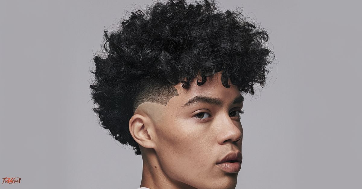 Low Taper Fade with Curly Afro