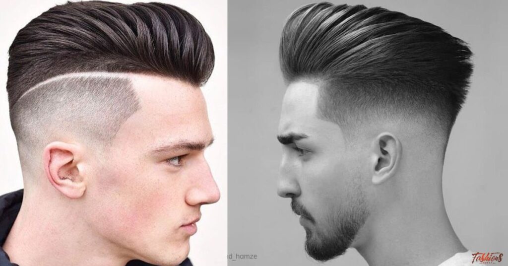 Modern Pompadour with Undercut Fade