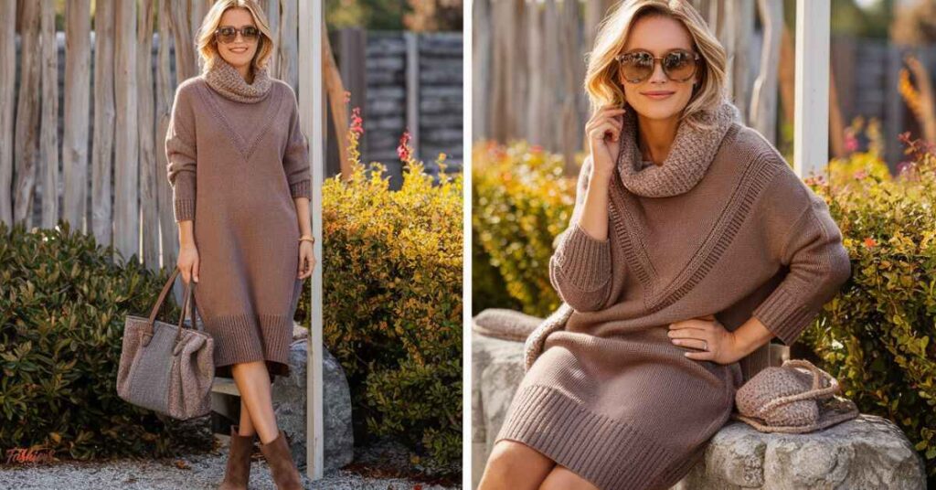 Casual Weekend Vibes with a Sweater Dress