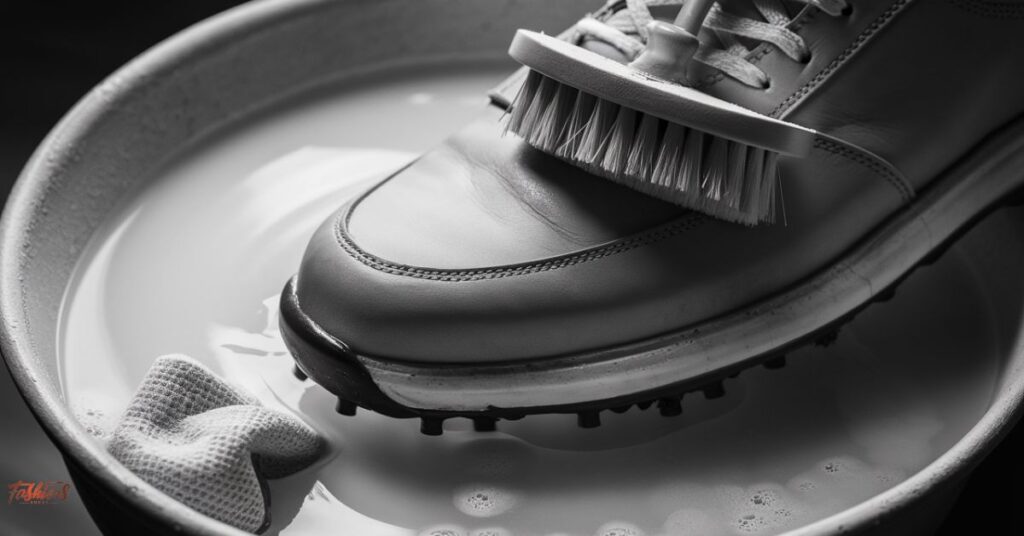 Gently Clean the Upper Part of Your Shoes with Mild Soap and Water