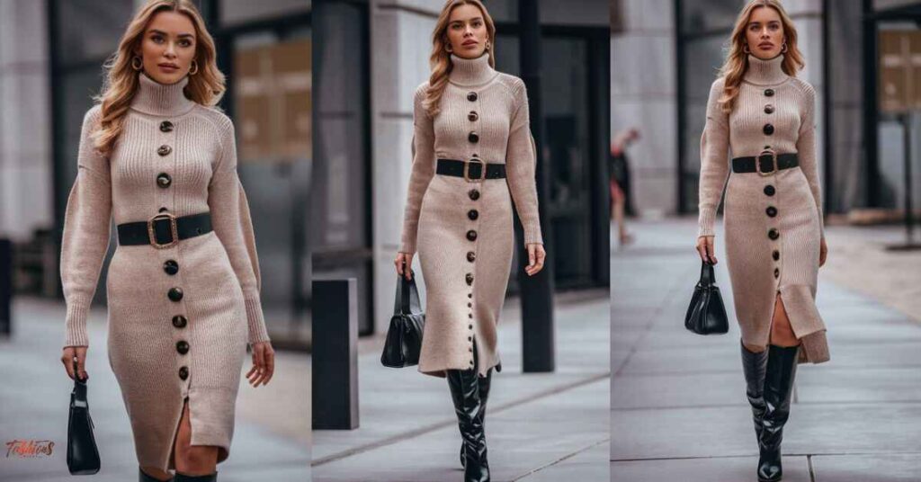 How to style a sweater dress