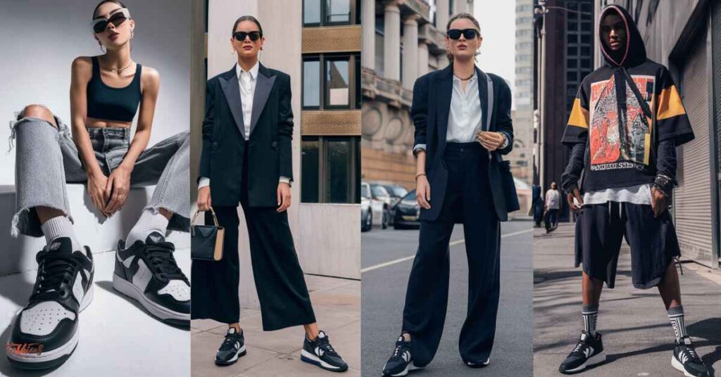 Styling Ideas with Black Sneakers